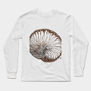 Swirling Chocolate Shell Artwork No. 762 Long Sleeve T-Shirt